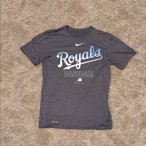 Nike Men’s Dark Gray Dri-Fit Kansas City Royals Baseball Shirt